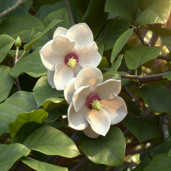 Livraison plante Magnolia sieboldii – Lot de 1 – Pot 12 cm – Hauteur 30 cm