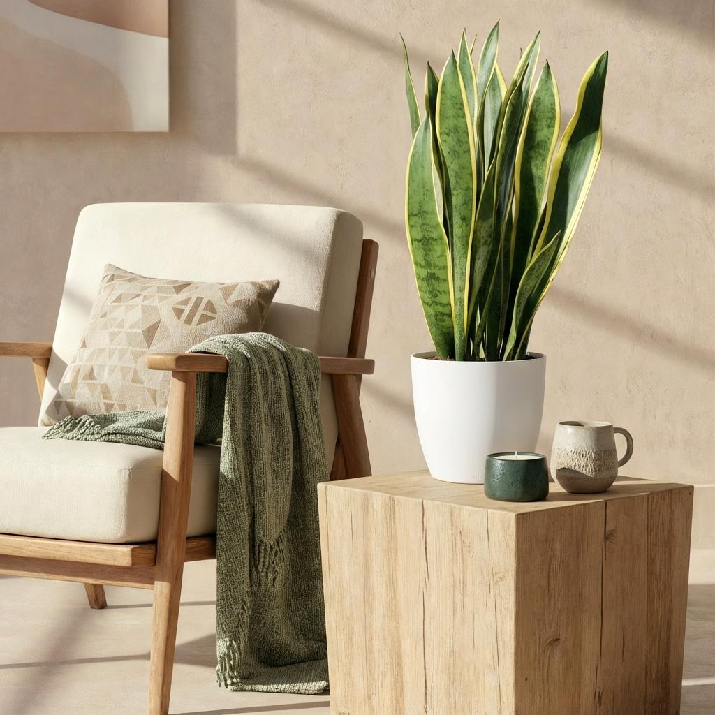 Sansevieria Laurentii – Langue de belle-mère | Grande taille, Pot 21 cm