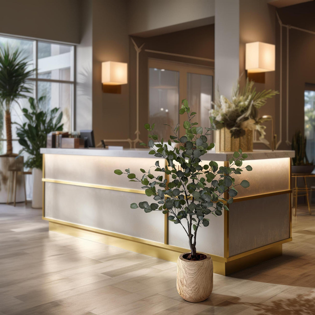 Kunstplant - Eucalyptus - Blue Gomboom - 140cm - 140