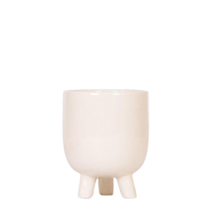 Gummy travertine decorative pot