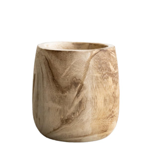 <tc>pot holder</tc> in wood -h25cm, Ø23cm