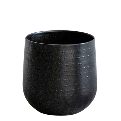 Livraison plante Cache - pot noir - h16cm, Ø16cm