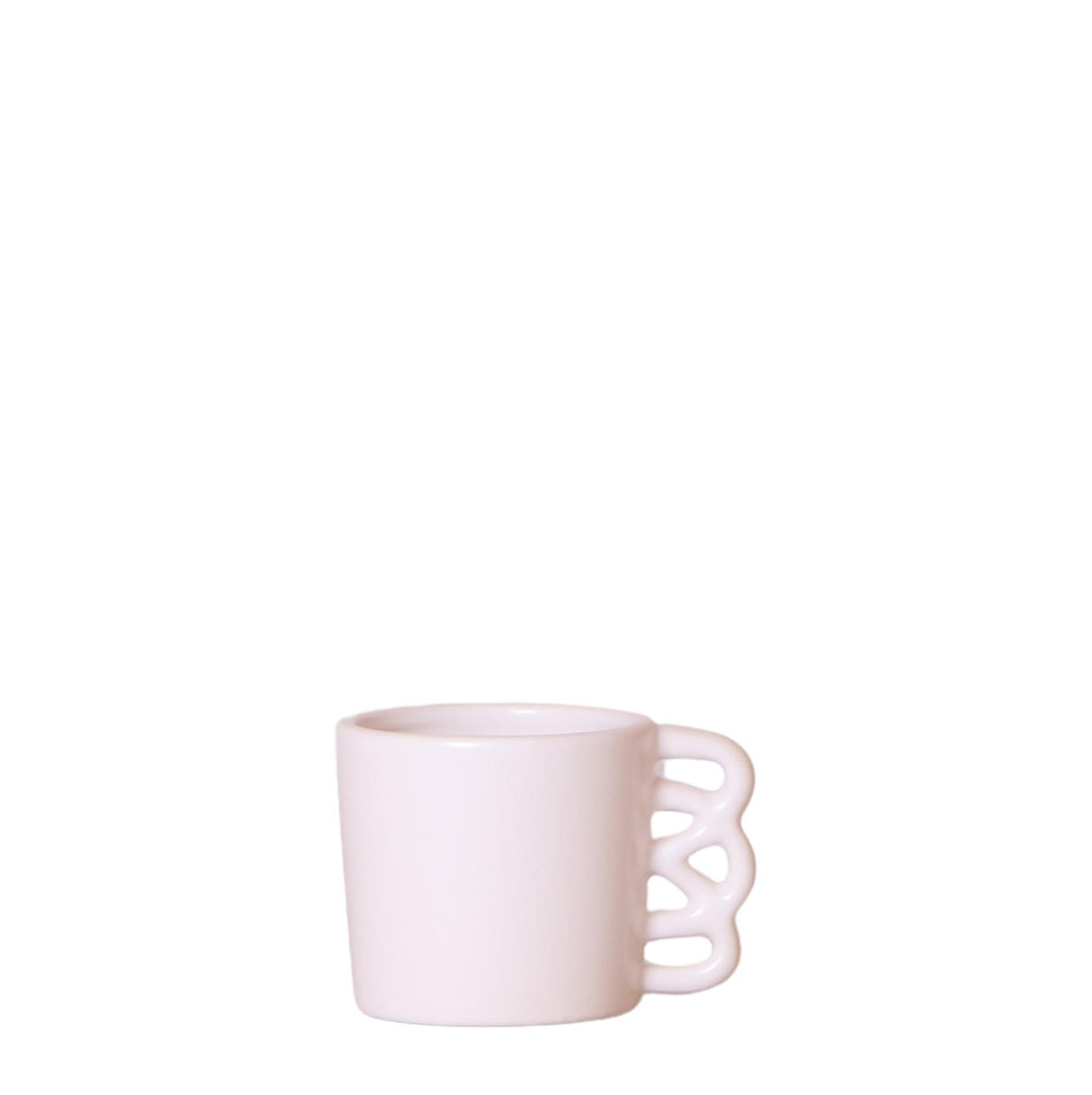 Livraison plante Happy Mug - Pot en céramique blanche