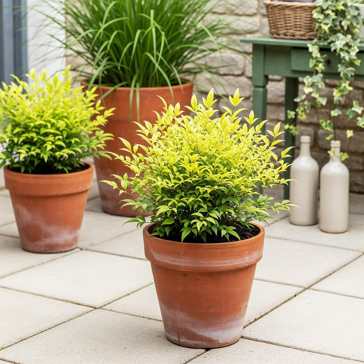 Livraison plante Nandina Lemon & Lime – Lot de 1 – Pot 17 cm – Hauteur 45 cm