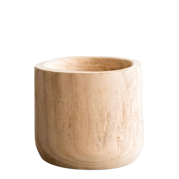 Livraison plante Pot - Bois clair brun - Pot Pia - Taille S 19 cm