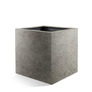Gray Cube Pot 40 cm