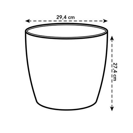 Livraison plante Pot elho Brussels Round Antraciet D30 x H27