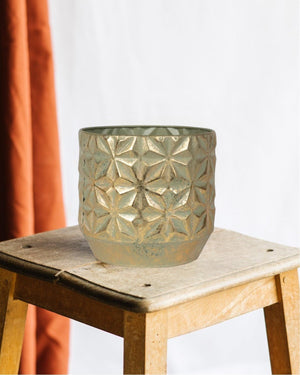 Shiny Gold Linske Pot 21 cm