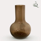 Livraison plante Vase en verre taupe - h37cm, Ø25cm