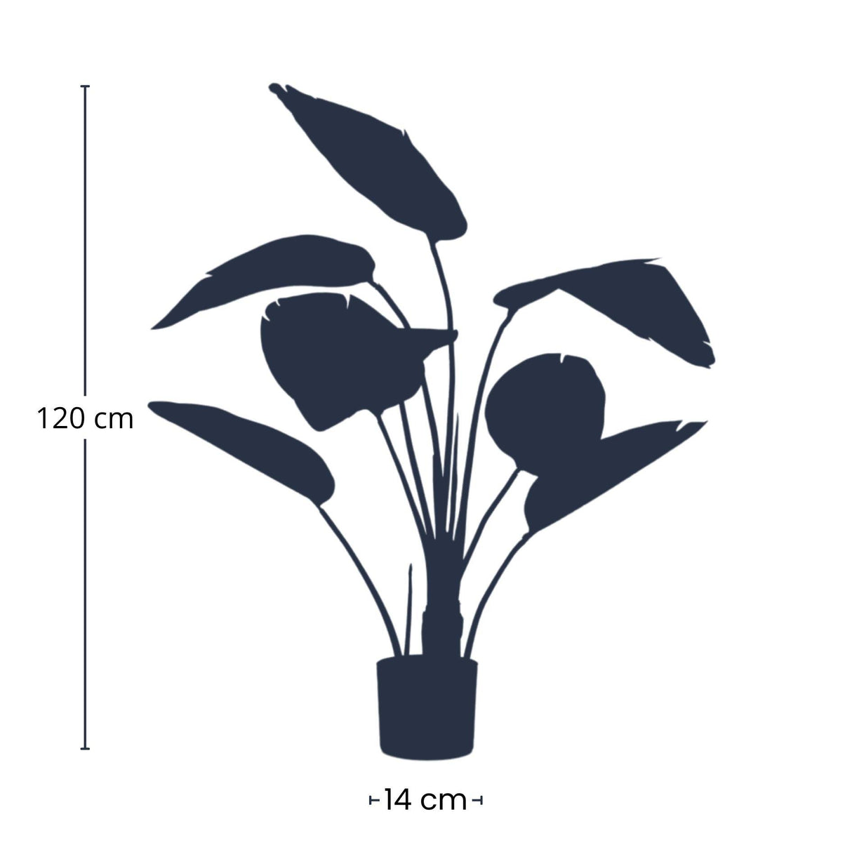 Strelitzia en Pot plante artificielle