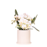 Orchidée Phalaenopsis blanche Botanic Nazaré avec cache-pot Melody crème - H 30 cm, pot Ø9 cm