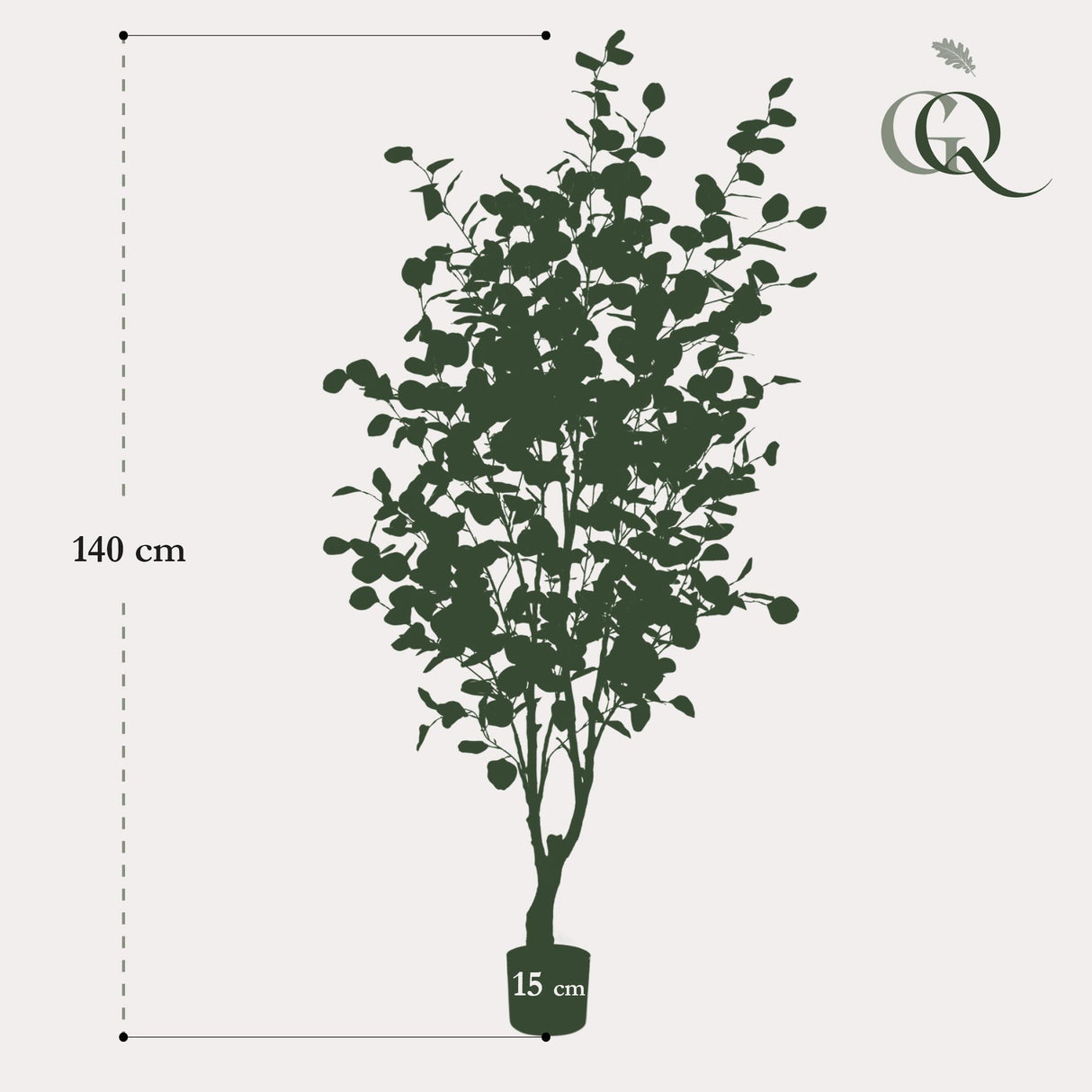 Kunstplant - Eucalyptus - Blue Gomboom - 140cm - 140